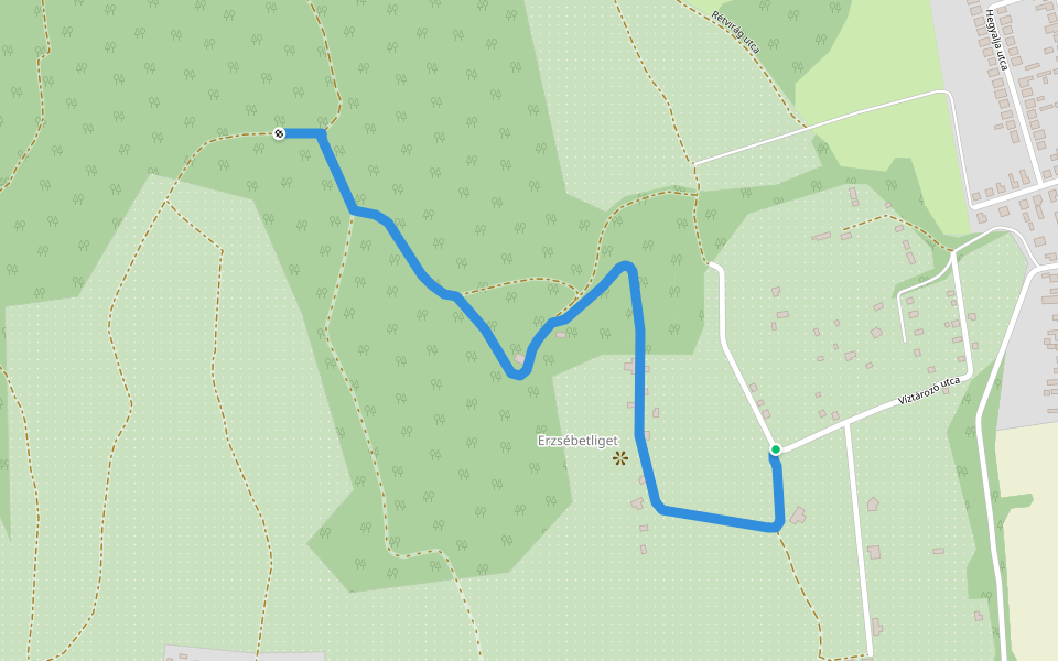 P walking route map in Zalaszentgrót