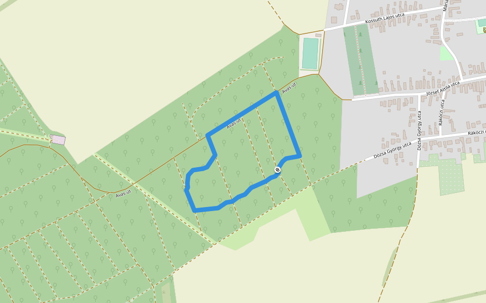 KT, Erdőismereti tanösvény walking route map in Káld