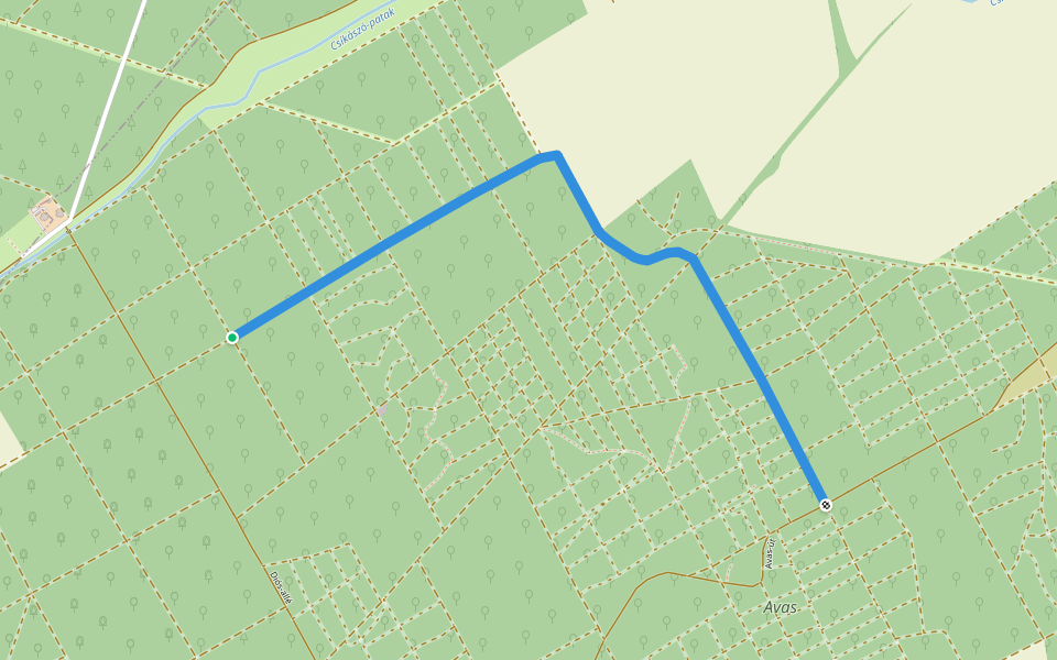 K▲ walking route map in Káld