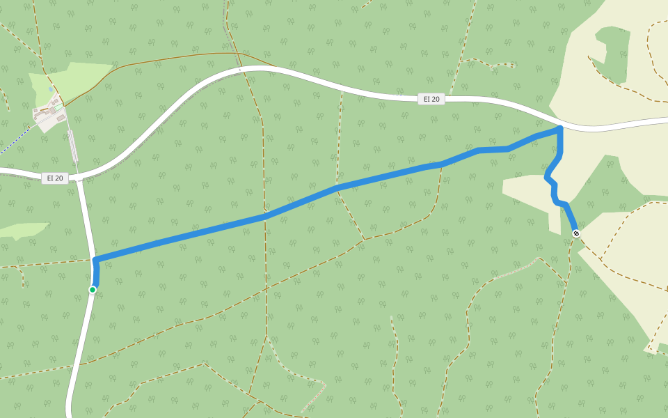Rundweg Kösching P1 walking route map in Kösching