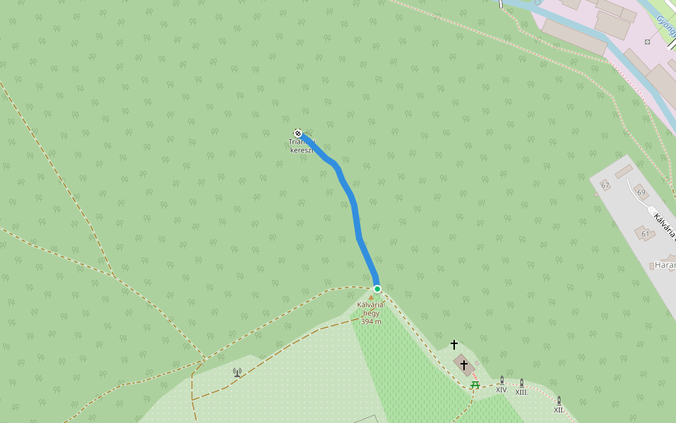 K+ walking route map in Kőszeg