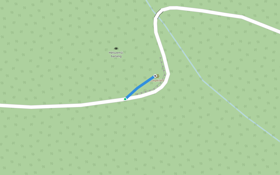 P▲ walking route map in Velem