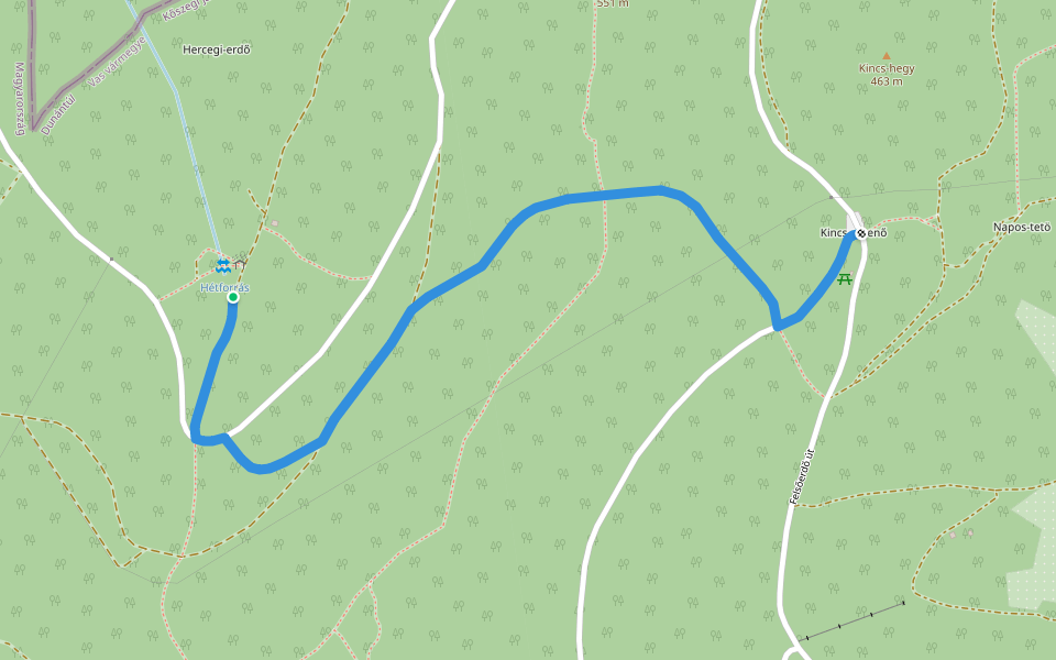 K● walking route map in Kőszeg