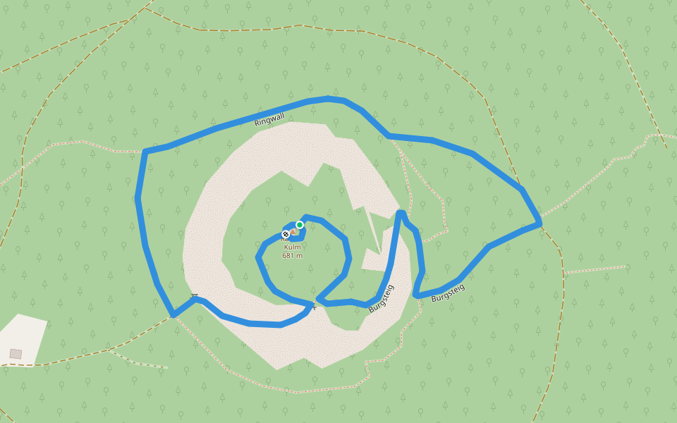 Neustadt/Kulm Ringwall walking route map in Neustadt am Kulm