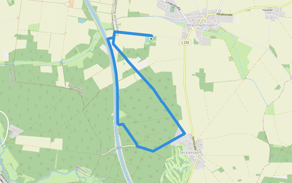 Große Runde 2 (Altenmedingen) walking route map in Altenmedingen