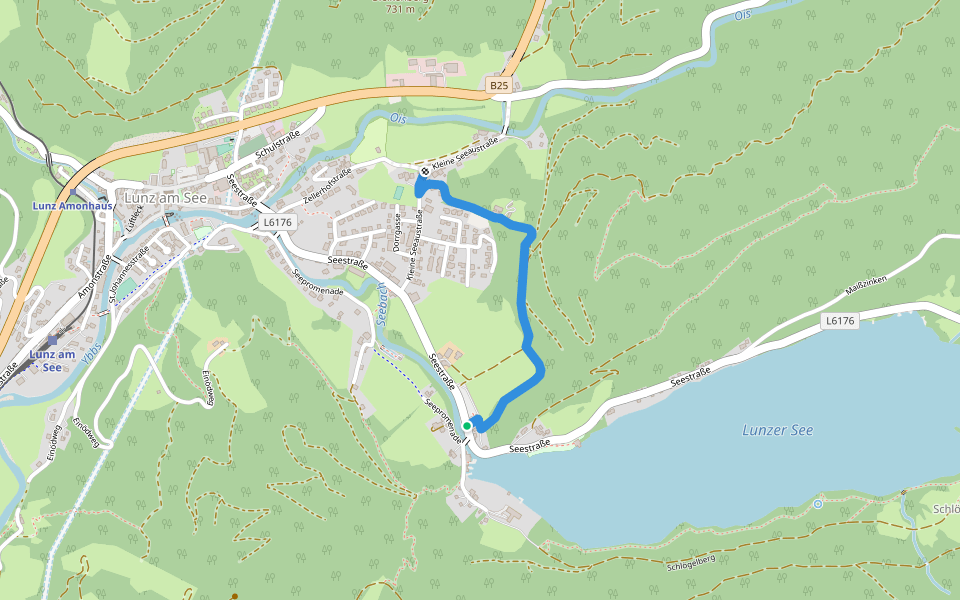 Lunzer See - Bienenkunde walking route map in Lunz am See