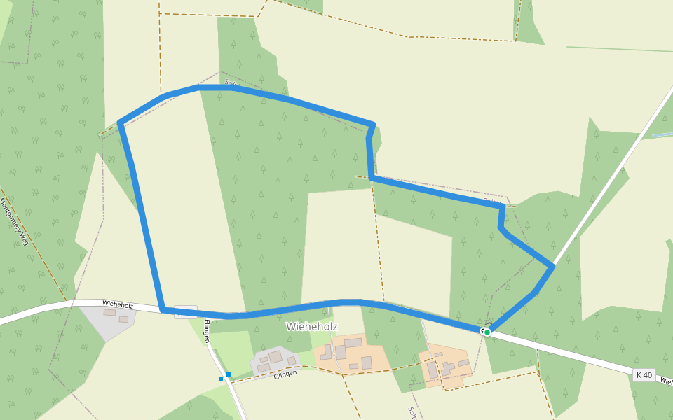 Historischer Rundweg Schlacht Wieheholz walking route map in Soltau