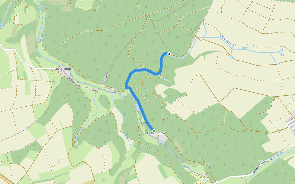 Rundwanderweg Holzhausen 4 walking route map in Holzhausen an der Haide