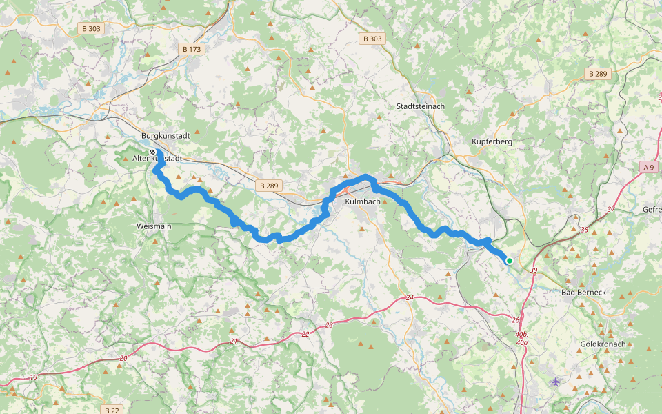 Mainweg Teil 2 walking route map in Himmelkron