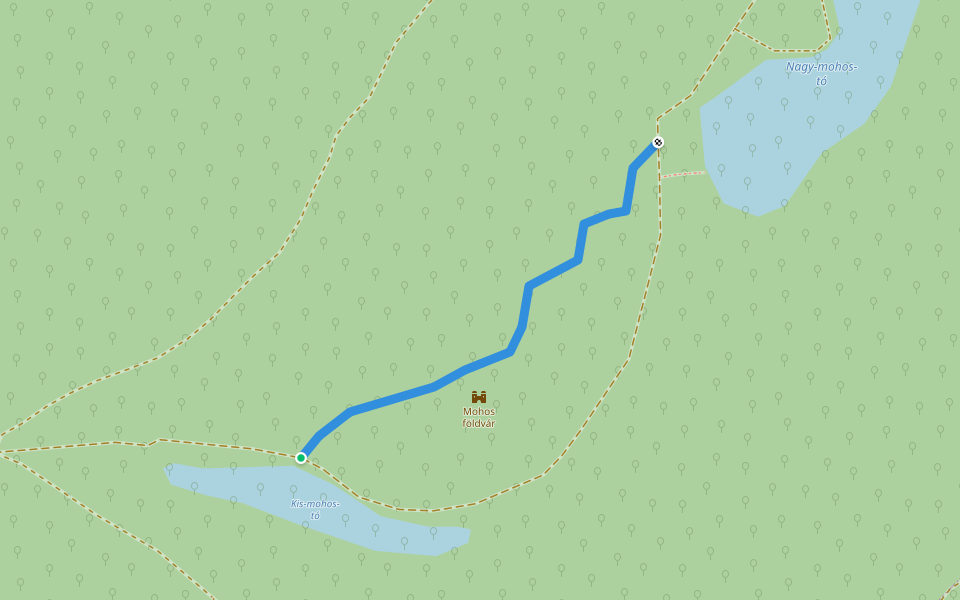 K▙ walking route map in Kelemér