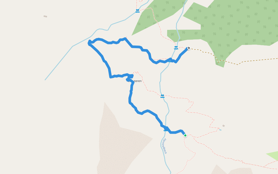 Färnital - Wandeli walking route map in Emmetten