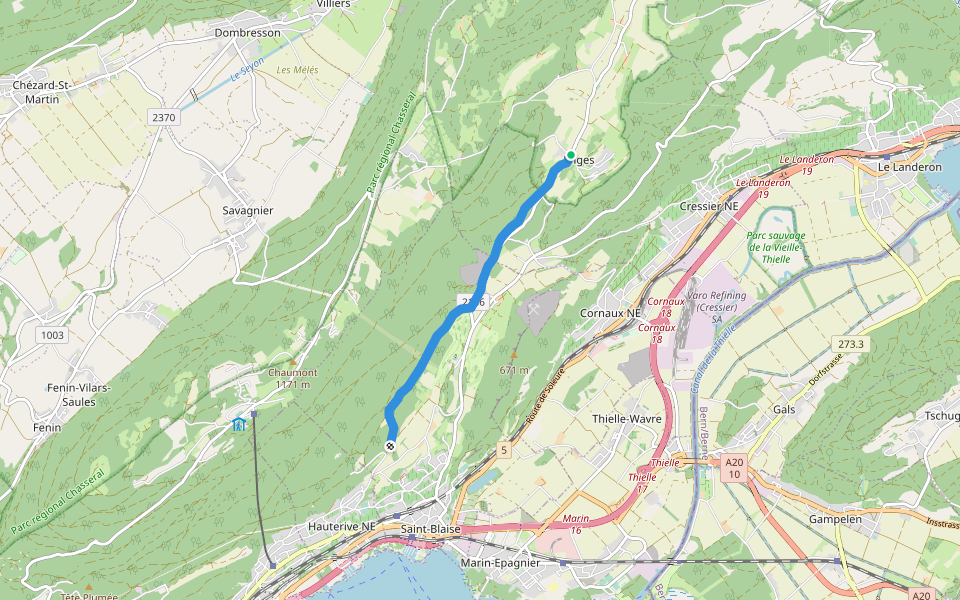Enges - fixme walking route map in Enges