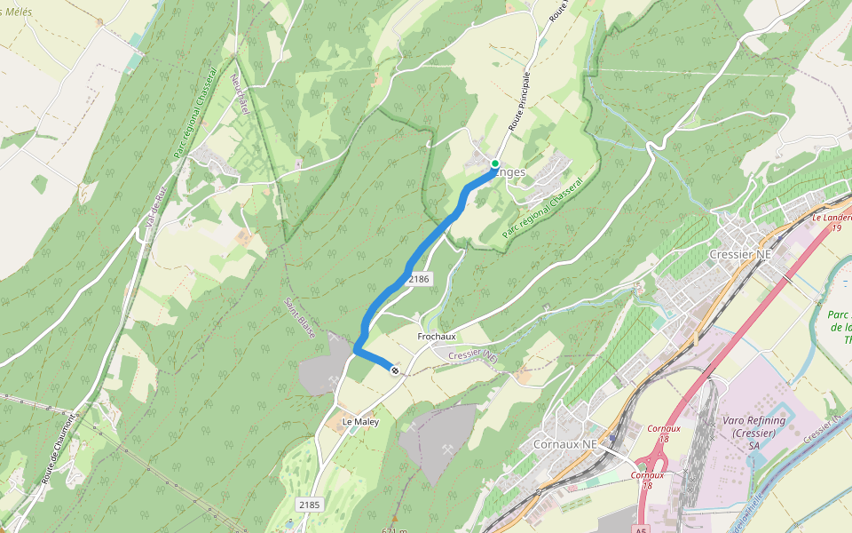 Enges - fixme walking route map in Enges