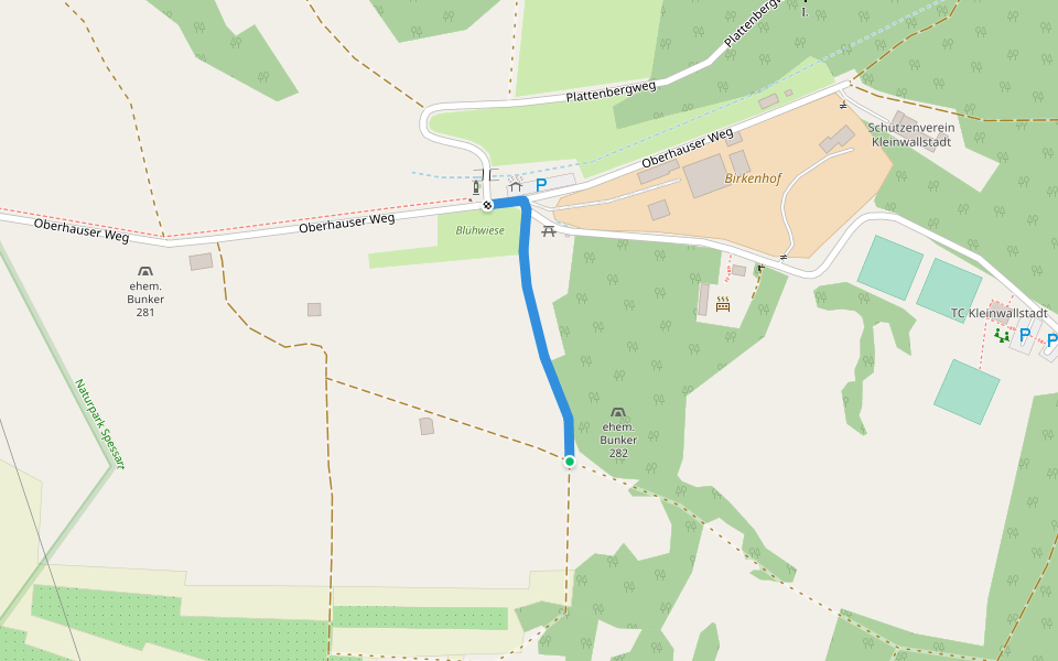 Herzweg Kleinwallstadt 2 walking route map in Kleinwallstadt