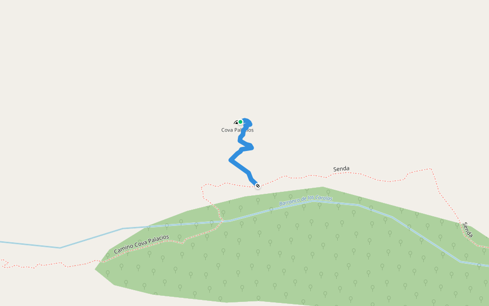 Ruta Mirador Cueva Palacios Senderos del Somontano walking route map in Estada