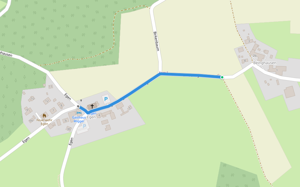 [○] Rundwanderweg "Kringel" (Egen?) walking route map in Wipperfürth