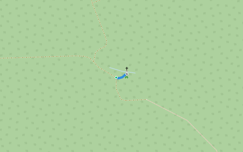 Ptmp(Mária-kert) walking route map in Gasztony