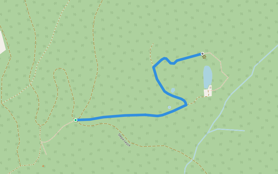 [Z] vyhlídka Nad Lomem walking route map in Mníšek