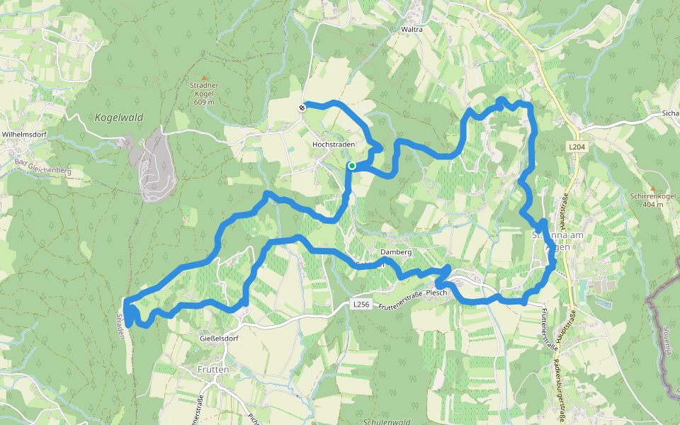 Weinweg der Sinne walking route map in Sankt Anna am Aigen