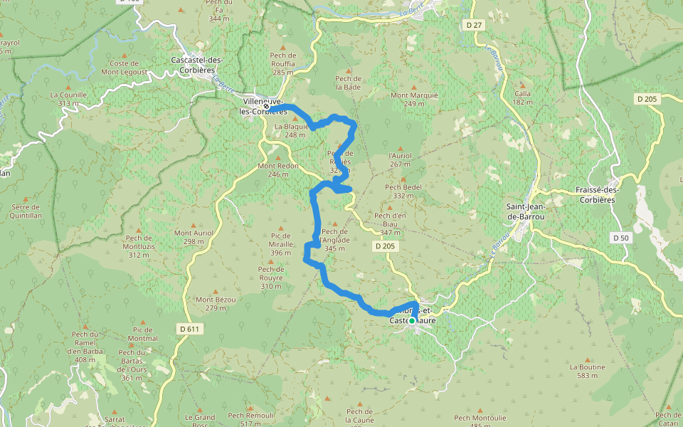 Ronde Au Coeur Des Corbières Etape 4 walking route map in Embres-et-Castelmaure