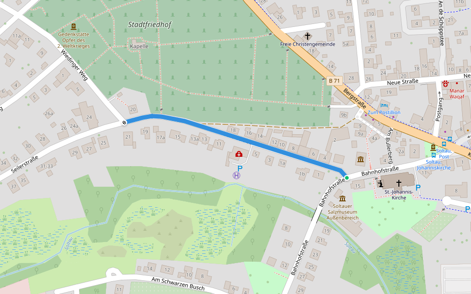 Wanderweg Heidschnucke Soltau-Neuenkirchen walking route map in Soltau