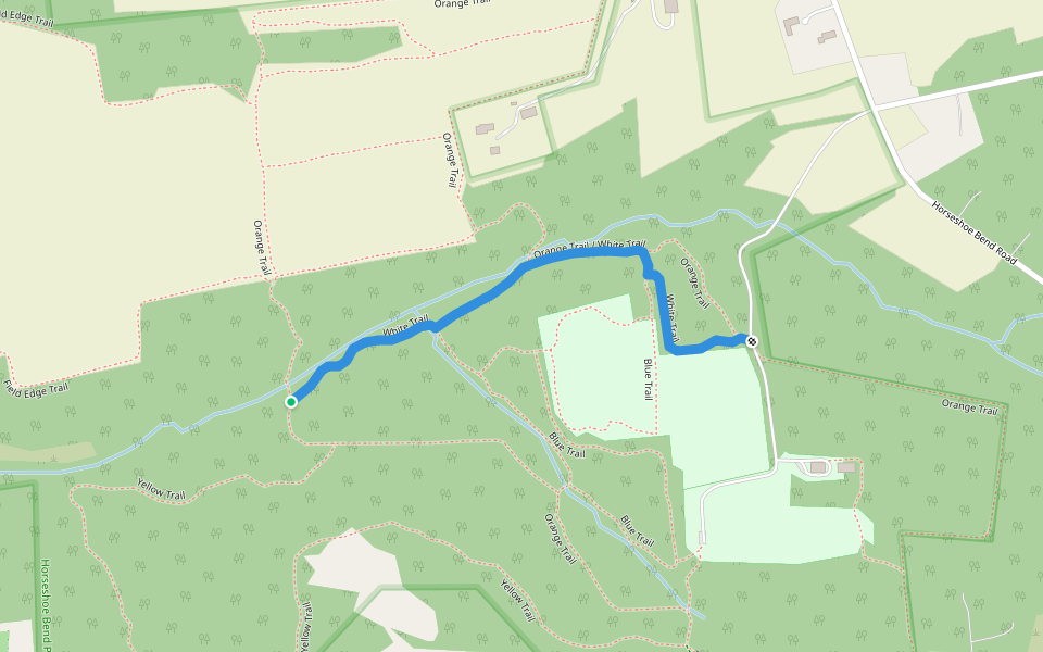 White Trail walking route map in Frenchtown
