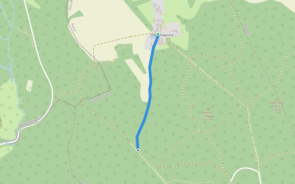 P■ walking route map in Porva