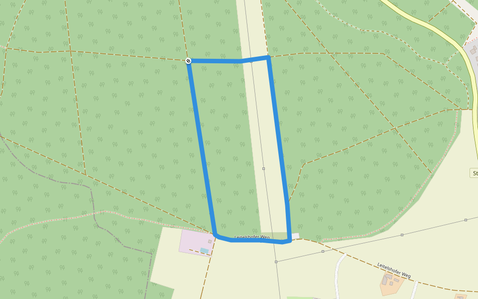Trimm-dich-Pfad walking route map in Schwabach