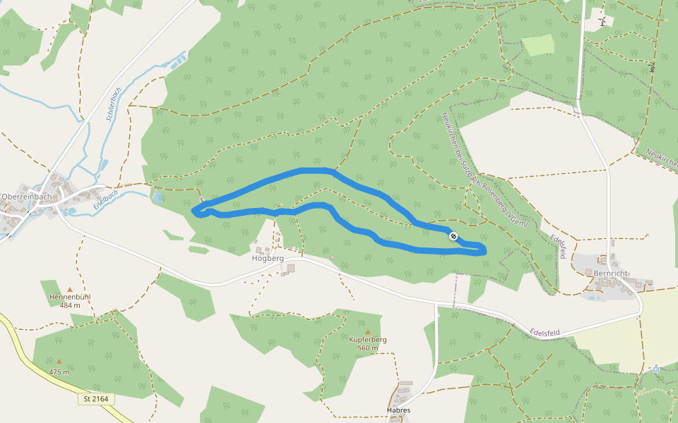 Waldlehrpfad Eiselbach walking route map in Neukirchen bei Sulzbach-Rosenberg