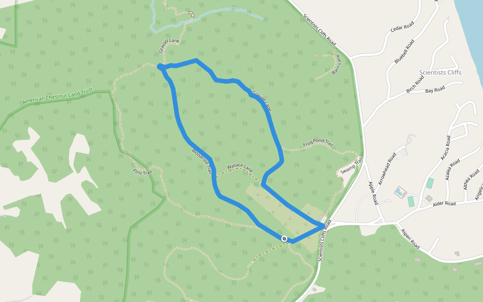 Ridge Loop walking route map in Port Republic