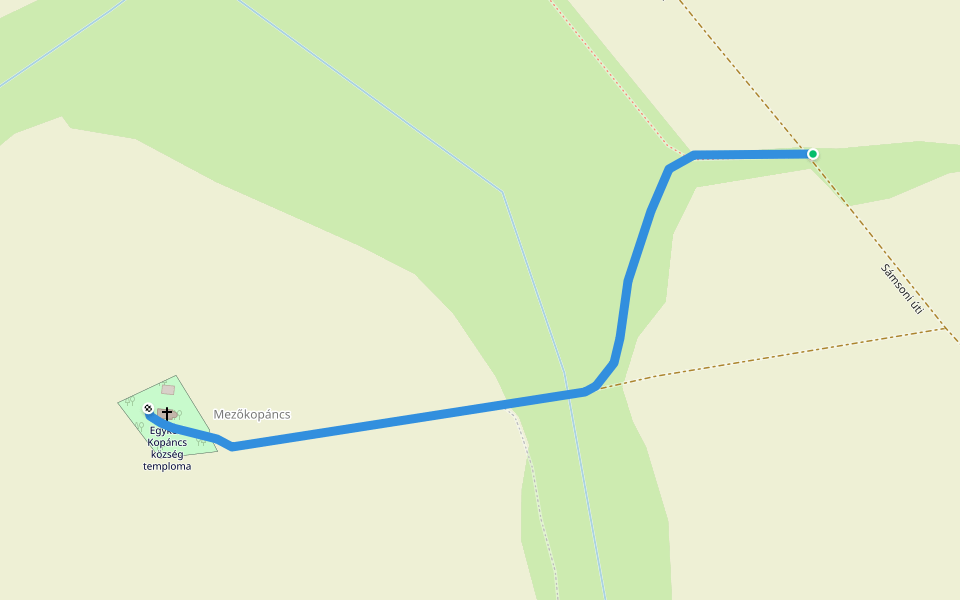 P▙ walking route map in Tótkomlós