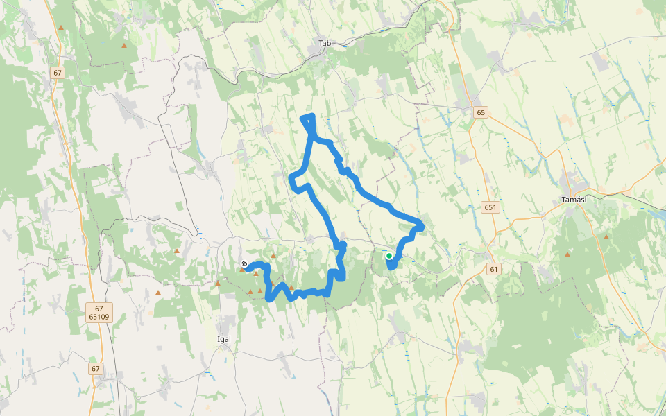 Z (Koppány-völgy) walking route map in Koppányszántó