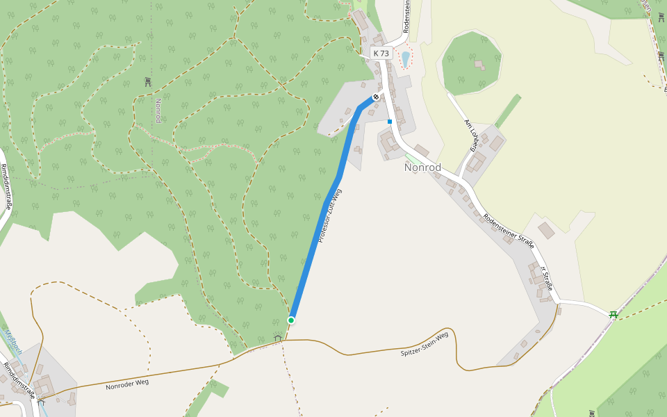 Verbindungsweg walking route map in Fischbachtal