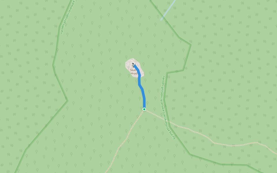 [Z] vyhlídka Skalní hrad walking route map in Raspenava