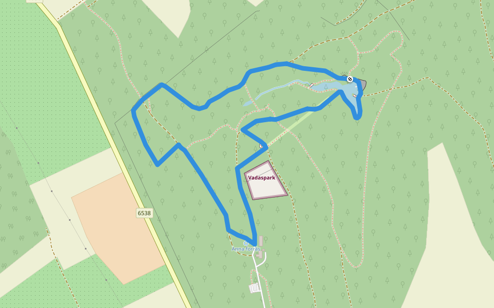 Hunyor tanösvény walking route map in Lengyel