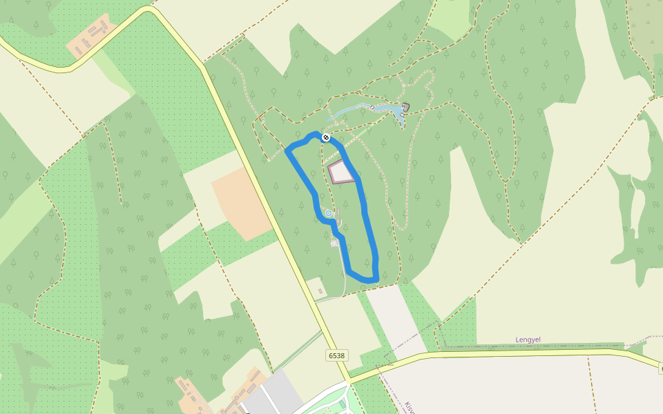 K↺ walking route map in Lengyel