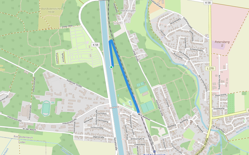Strecke 2 (Puls) walking route map in Bad Bodenteich