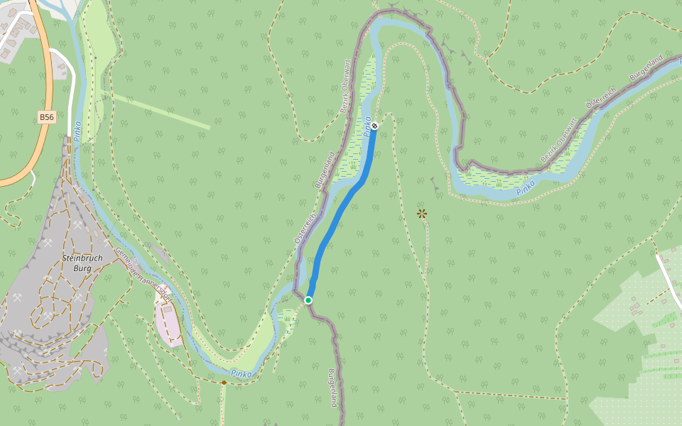Z+ (Felsőcsatár – államhatár) walking route map in Felsőcsatár