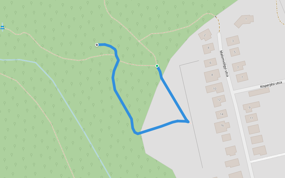 Forrás-hegyi geológiai tanösvény walking route map in Felsőörs
