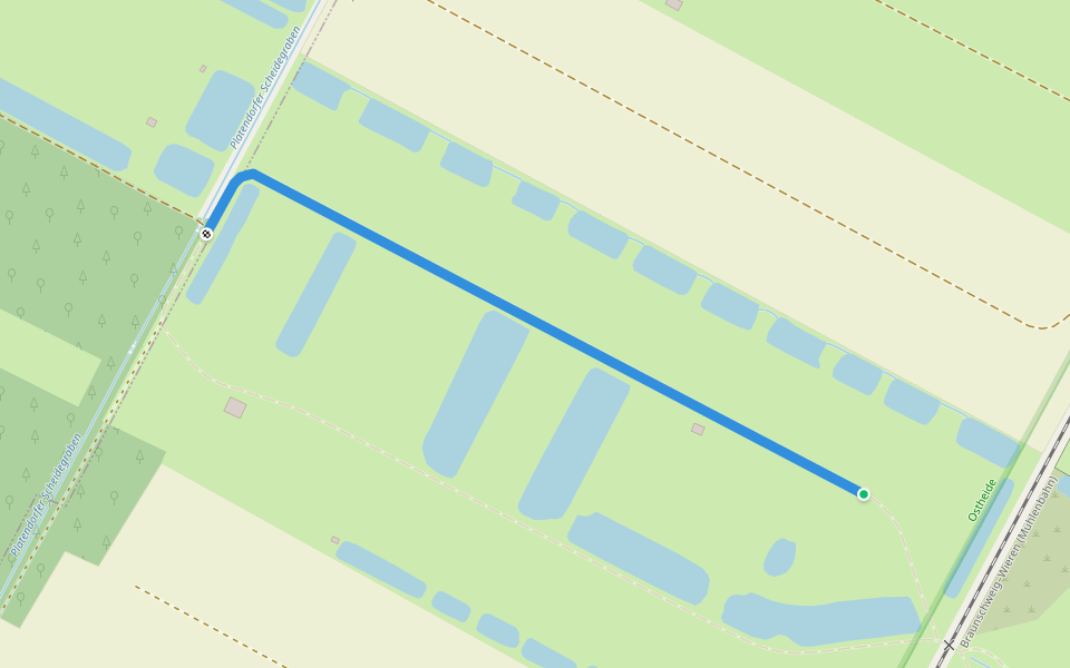 5. Südheide-Marathon - Halbmarathonstrecke walking route map in Sassenburg