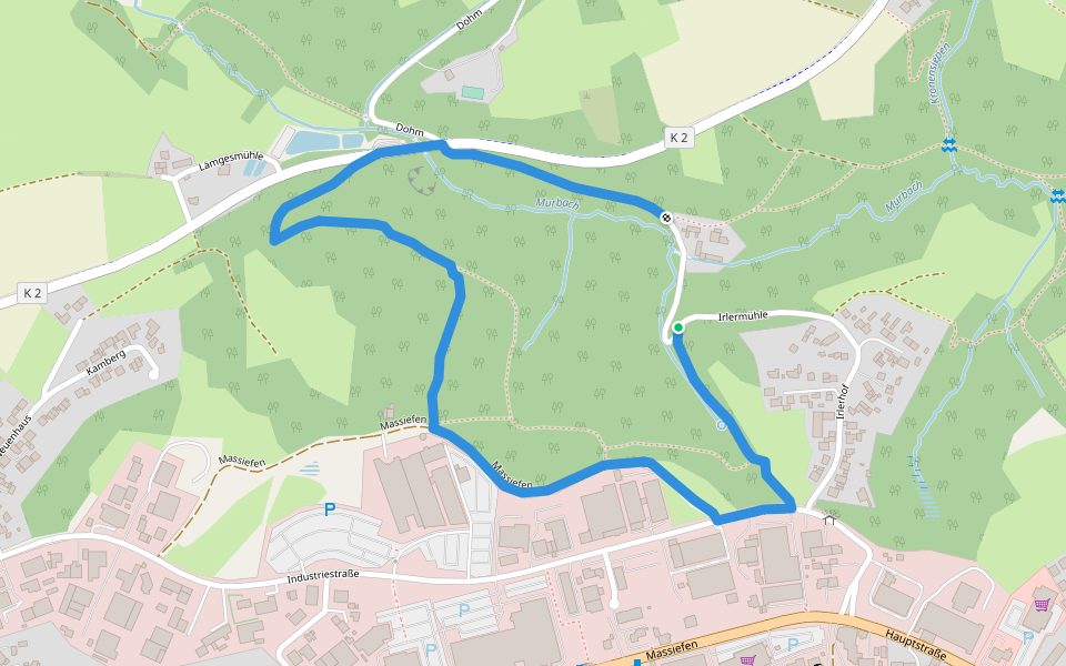 Auersteg Rundweg A1 walking route map in Burscheid