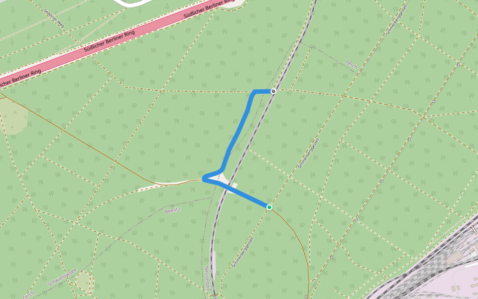 Denkmalweg walking route map in Seddiner See