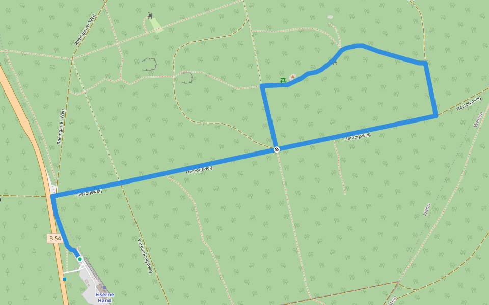 Rundwanderweg Rehbock walking route map in Taunusstein