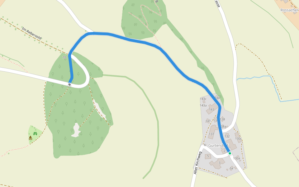 Gurtendorf - Studholz walking route map in Köniz