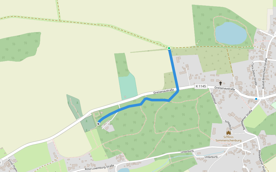 Lappwald Rundwanderweg 30 walking route map in Sommersdorf