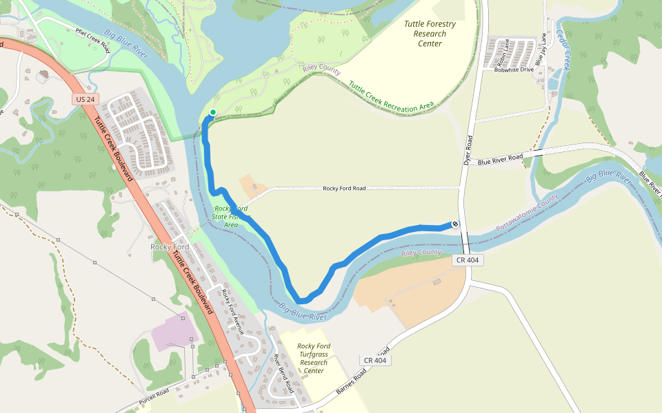 Western Heritage Trail Hiking Manhattan, Kansas Pacer