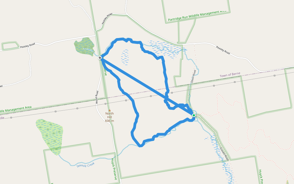 Loop 3 Hiking Trail Rensselaerville, New York Pacer