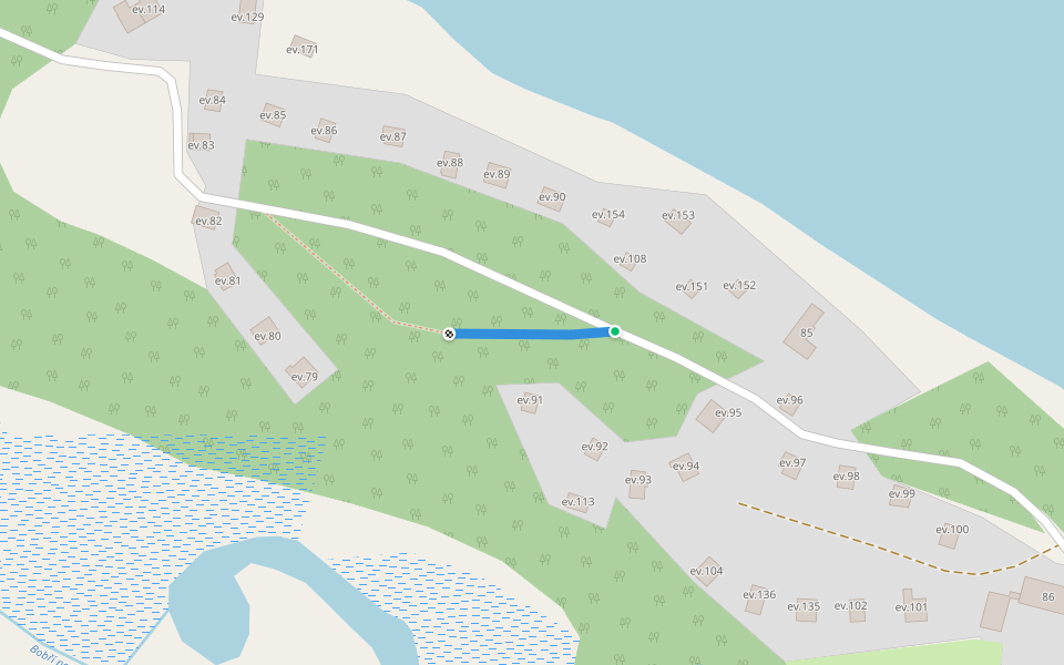 [Č] zřícenina Vítkovec walking route map in Holany