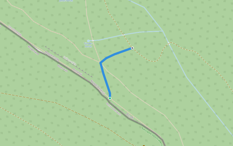K▲ (Velem) walking route map in Rechnitz