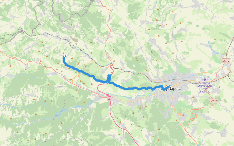 Via Mariae Út M01-47 Macău-Cluj-Napoca walking route map in Macău